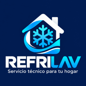 Logo de Refrilav AV en versión negativa